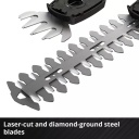 Bezvadu zāles un krūmu &scaron;ķēres, EINHELL, 3410313, 18V, 100 mm zāles asmens, viegls un kluss dizains