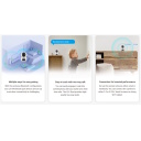 Ezviz H7C CS-H7c-44WF-W2 Siseruumide Kahe Objektiiviga 4MP 2K Nutikas Pööratav 360° Kaamera MicroSD / Öönägemine Valge