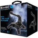 Sandberg 2in1 USB centrinis mazgas 133-92, 1500 Mbit/s, 1 m, 4 prievadai, USB 2.0, Plug and Play