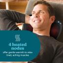 Homedics Massaažipadi SP-45H-EB, 1.65kg, 3 režiimi, 4 soojend. s&otilde;lmed, Shiatsu massaaž, reguleeritav rihm