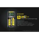 Nitecore Зарядное устройство UMS2 2-слота, 4000mA, 3000mA, ЖК-дисплей, восстановление IMR аккумуляторов