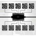 Arctic Kastes ventilatora centrālais mezgls ACFAN00175A, 10xPWM, SATA baro&scaron;ana