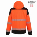 Hi-vis softshell jacket Palermo, 8000 mm, 5000 g/m&sup2;/24 h, Pesso, PALERMOOL, orange/black, L