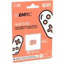Emtec microSDXC 512GB UHS-I U3 V30 A2 Gaming ECMSDM512GXCU3G, 512GB, 100MB/s, UHS-I, V30, A2, oranž