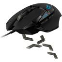 Logitech G502 HERO, optiline hiir, 910-005471, 25600 DPI, 11 nuppu, RGB valgustus, reguleeritav kaal