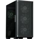 Zalman M4 ARGB x4 Black, M4 Black, 2x2,5'', 1x3,5'', 4 ventilaatorit, RGB, karastatud klaas, must