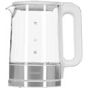 Adler Elektriline veekeetja MS 1301w, 2200 W, 1.7 L, Klaas, 360&deg; p&ouml;&ouml;ratav alus, valge
