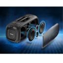 Super šventinė Party Box su karaokė vakarėliams 100W TWS Bluetooth FM USB RGB LED ekranas maitinimas iš tinklo juoda SV-022518 Sven