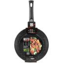 Resto s&uuml;gav praepann 93040, diameeter 240 mm, s&uuml;gavus 440 mm, 4-kihiline PFLUON, eemaldatav k&auml;epide, must v&auml;rv