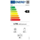 Bosch K&uuml;lmik KGN497ICT, 311L, 129L, 203cm, 35dB, No Frost, vabalt seisev, roostevaba teras