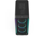 Fractal Design Korpuss FD-C-MES3A-03, 50.7cm, 22.9cm, 43.3cm, 9.1kg, 2x2.5&rdquo;, 7, RGB apgaismojums, 3x140mm ventilatori