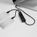 Axagon USB centras HUE-S2B 4 USB 3.0 prievadai, 30 cm laidas, 2A įkrovimas, matinė korpusas