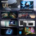 Hisense 55U7SE televizorius, 55", 3840 x 2160, 2 USB, 4 HDMI, Wi-Fi, HDR10+, Dolby Vision IQ, 2.1 kanalo garso sistema