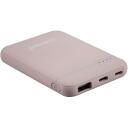 Intenso Power Bank 7313523 5000 mAh, Li-Poly, 1x USB-A, 1x USB-C, 2.1 A, roosa