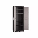 Skapis Pro Tall Cabinet KETER 30210847 68x39x173cm pelēks/melns