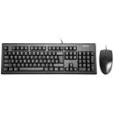 A4Tech Tastatūra un pele KM-72620D A4TKLA43774, 1.5m, 800dpi, 3 pogas, USB, melna