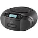 Jvc Radio atskaņotājs JVCRCE444B, 239mm, 260mm, 129mm, 2x2W, 30 iepriek&scaron; iestatītas stacijas, CD atskaņotājs, kasetofons
