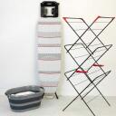 Russell Hobbs Kokkuvolditav pesukorv LA053879GRYF1EU7, 27L, 62.5cm, 45cm, 28cm, plastmass, must/hall