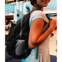 Saliekams dienas mugursoma, 18L, melna, R021439, TRAVELON