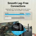 Vention USB adapteris KDTB0 633Mbit/s, Dual-band 2.4-5GHz, 6dBi antena, WPA2-PSK, USB 2.0, juodas