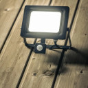 Светодиодный прожектор iNEXT с датчиком движения 30Вт 2400лм, PF>0.9, RA>80, IP65, 120&deg;, 6400K, черный; LD-INEXT30W-64 ХОГЕРТ