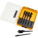 Dewalt puurekomplekt DT90238-QZ 152mm 6 tk, 6 puuri, 13/16/20/22/25/32 mm, ises&ouml;&ouml;t, kolmnurkne, puidu puurimiseks