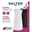 Salter Sāls un piparu kratītājs BW129471EU7, 11,3x5,2x5,2cm, balta, plastmasa, manuāla, dizains pret izlie&scaron;anu