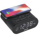 Denver Raadio kell CRQ-107 111131300030, 0,9" LED, Qi laadimine 5W, PLL raadio, 2 &auml;ratust, FM