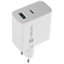 Natec Laadija NUC-2144, 65W, 110-240V, 50/60Hz, 3,25A, 1x USB-A, 1x USB-C, kiire laadimine, universaalne