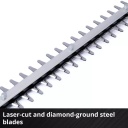 Bezvadu dzīvžogu griezējs, EINHELL, 3410502, 55 cm grie&scaron;anas garums, 2200 griezieni/min, metāla pārnesums