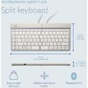 R-Go Tools klaviatuur R-GO SPLIT BREAK, traadita, Bluetooth 5.0, QWERTY, valge, 1.02 m kaabel, ergonoomiline, 350 g