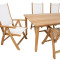 Aiamööbli komplekt MALDIVE laud; 6 kokkupandavat tooli; K136041 KODU4YOU