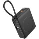 Tracer Strāvas banka TRABAT47643, 10000 mAh, 15 W bezvadu uzlāde, 20 W Power Delivery, Quick Charge 3.0