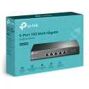 TP-Link TL-SX105 5-uostų 10G/Multi-Gigabit unmanaged jungiklis 5&times;10 Gbps RJ45 100 Gbps perdavimo talpa fanless Juodas