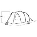 Easy Camp Палатка для семьи Hidra 4 120490, 9.5 кг, 435 см, 255 см, 180 см, 4 места, 1 вход, 1 тамбур, 3000 мм, 10000 мм