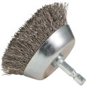 Kausveida birste 65mm, 1/4" HEX gofrēti tērauda sari D-76576 MAKITA