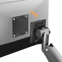 Maclean MC-968 divu roku monitora stiprinājuma roka, 17-57", 27 kg, pilna kustība, maksimālais VESA 200x200