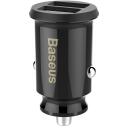 Baseus Auto Laadija, CCALL-ML01, 2xUSB, 5V, 3.1A, 15W, must, 2 laadimisporti