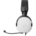 White Shark Austiņas FOX-W, 280g, Balta, 1.8m, 32&Omega;, 20Hz-20KHz, 106dB&plusmn;3dB, virs ausīm, galvas stīpa, vadu, iebūvēts mikrofons
