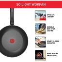 Tefal Wok H0561942, 28cm, alumiinium, must, sobiv induktsioonipliidile, fikseeritud k&auml;epide