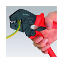 Krimpē&scaron;anas knaibles divu roku darbībai, Knipex, 97 52 09 SB, 10-25 mm&sup2;, ergonomiskas, precīzas savienojumu izveidei