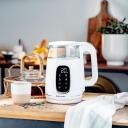 Adler elektriskā tējkanna AD 1305ws, 2200 W, 1.7 L, 40-100 &deg;C, automātiskā izslēg&scaron;anās, LED displejs, pretkalkuma filtrs