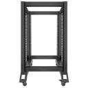 Lanberg Open Rack 18U OR01-6818-B, 590mm, 800mm, 600mm, 981mm, 1.5mm, 1.5mm, 1.5mm, 600kg, statīvs, 4 vertikālās sliedes