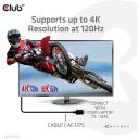 Club3D HDMI kabelis CAC-1375 5m 48Gbps, 4K120Hz, 8K60Hz, 28 AWG, auksiniai kontaktai, juodas