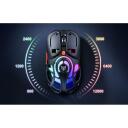 Onikuma DM02 datorpele, DM02 Black, 800/1200/2400/3600/6400/12800 DPI, RGB apgaismojums, 1000 Hz ziņo&scaron;anas frekvence