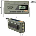 Manta Radio RDI401G, 3W, 0,3kg, USB, USB-C, austiņu miniligzda, 87,5-108MHz, 4500mAh, līdz 28h, SOS, signalizācija