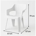Keter Садовый стул Bilbao Low Back 29213634400, 2.80kg, 57.00cm x 57.00cm x 79.00cm, штабелируемый, дренажное отверстие