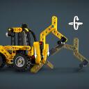 Lego Konstruktors 42197, 104 gab., plastmasa, 7 g., Tehnika, sīkas detaļas, aizmugurējais kauss, kustīga lāpsta