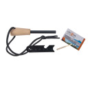 Aizdedzes tērauds 'Deluxe', 10,000 aizdedzes, ergonomisks koka rokturis, R179639, Origin Outdoors