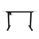 Rakstāmgalds ERGO LIGHT ar 1 motoru 120x60cm, melna/balta K187081